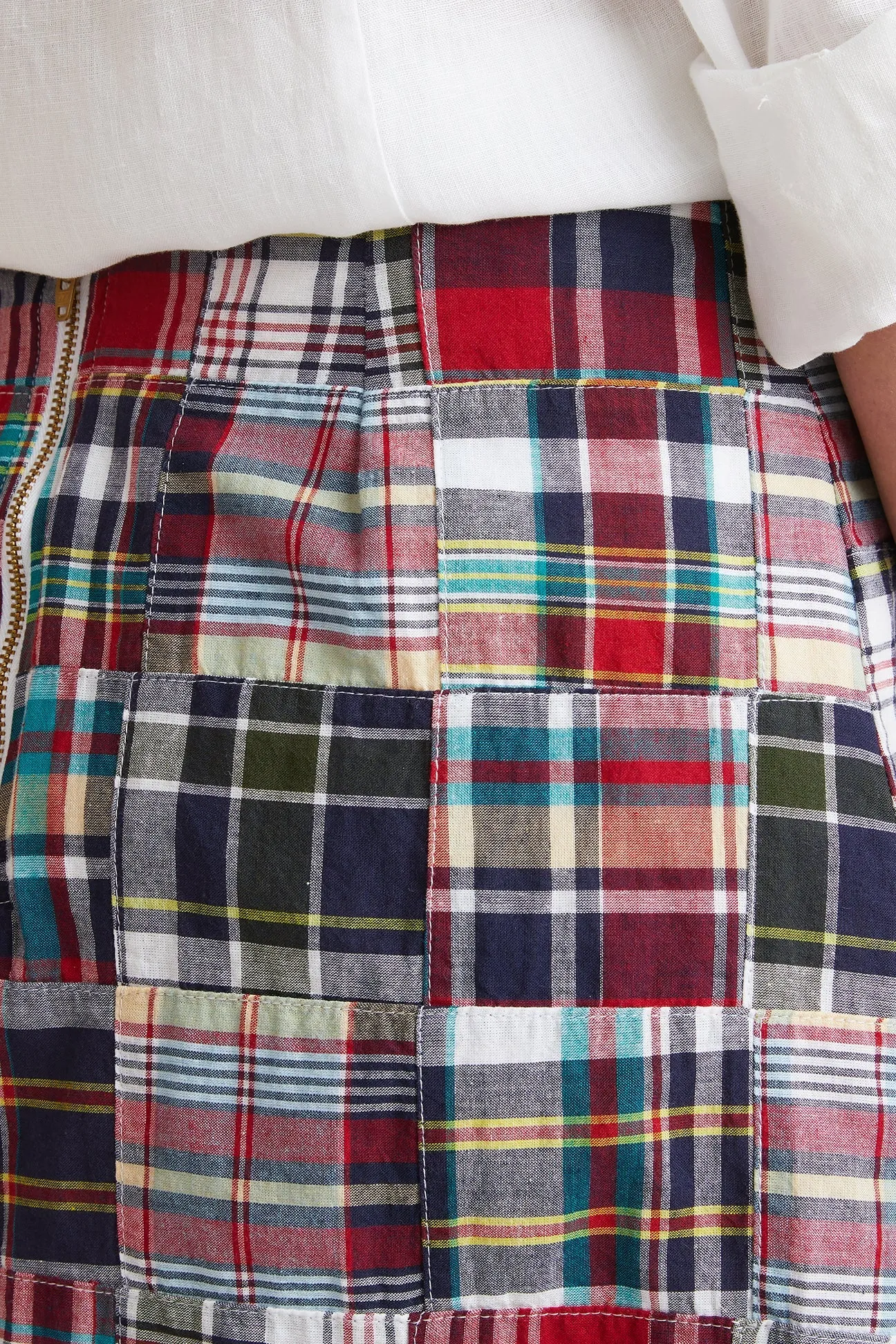 Ali Skirt Sconset Patch Madras Functional fashion wear