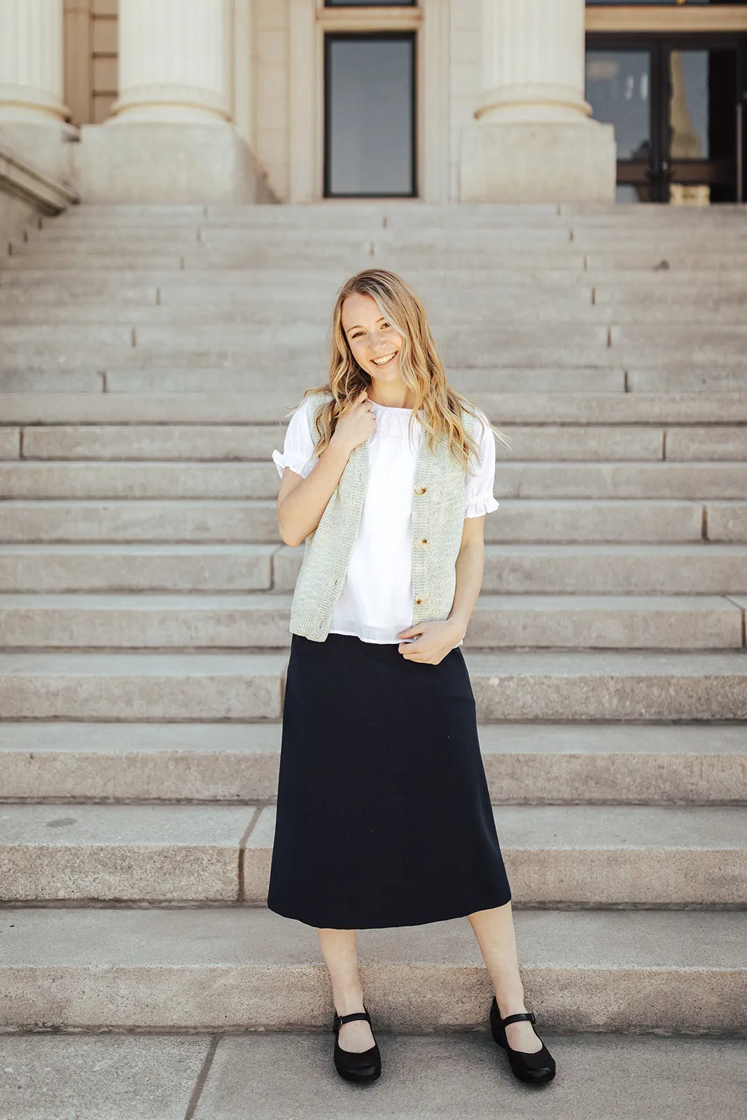 Casual Comfort Jasmine Skirt Navy