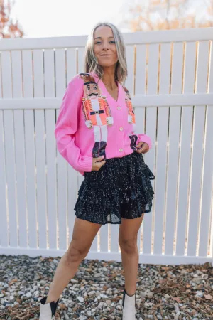 All That Glitters Shorts- Black