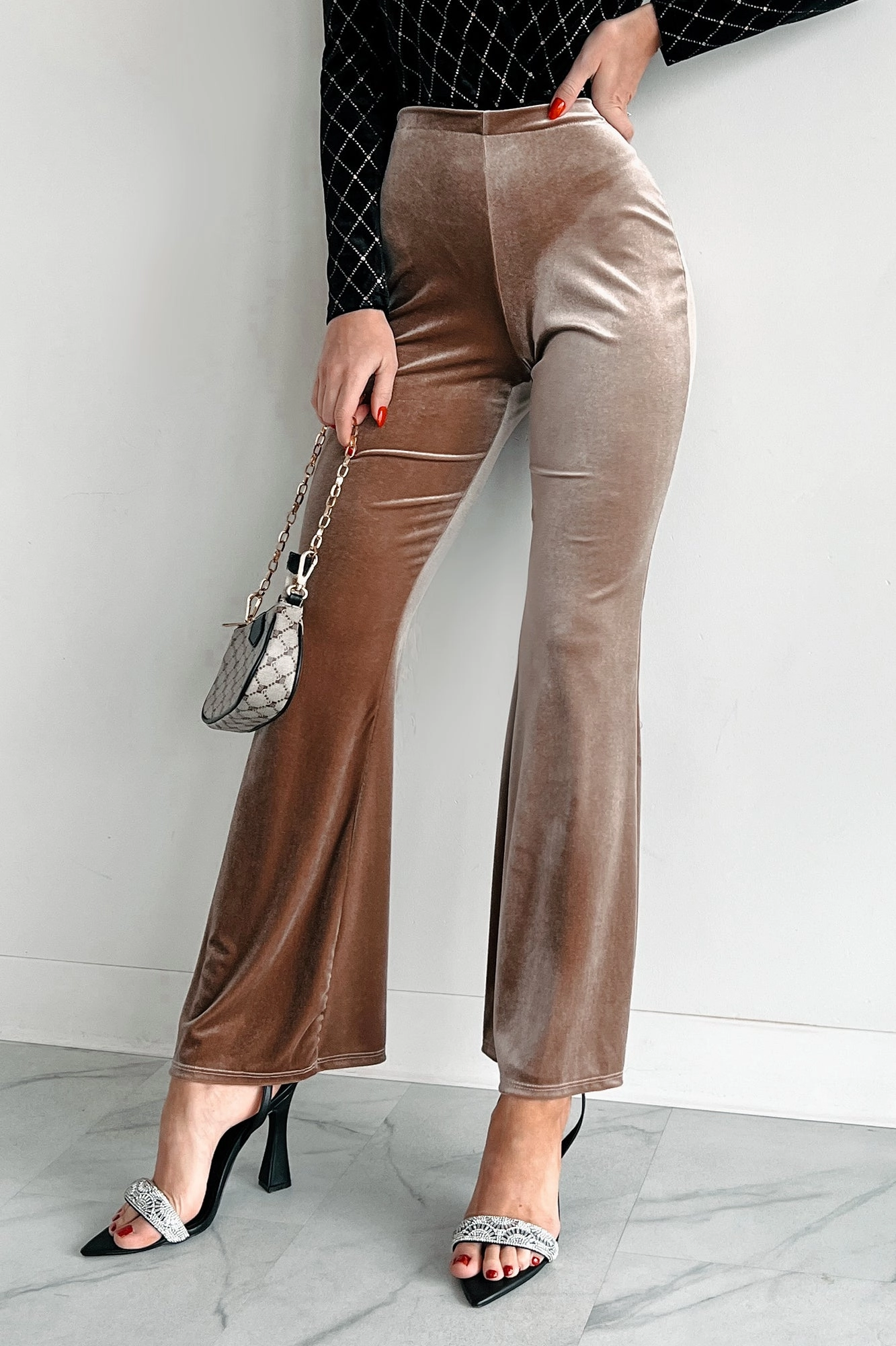 NonChafingEdges Timeless Treasures Velvet Pants (Tan)