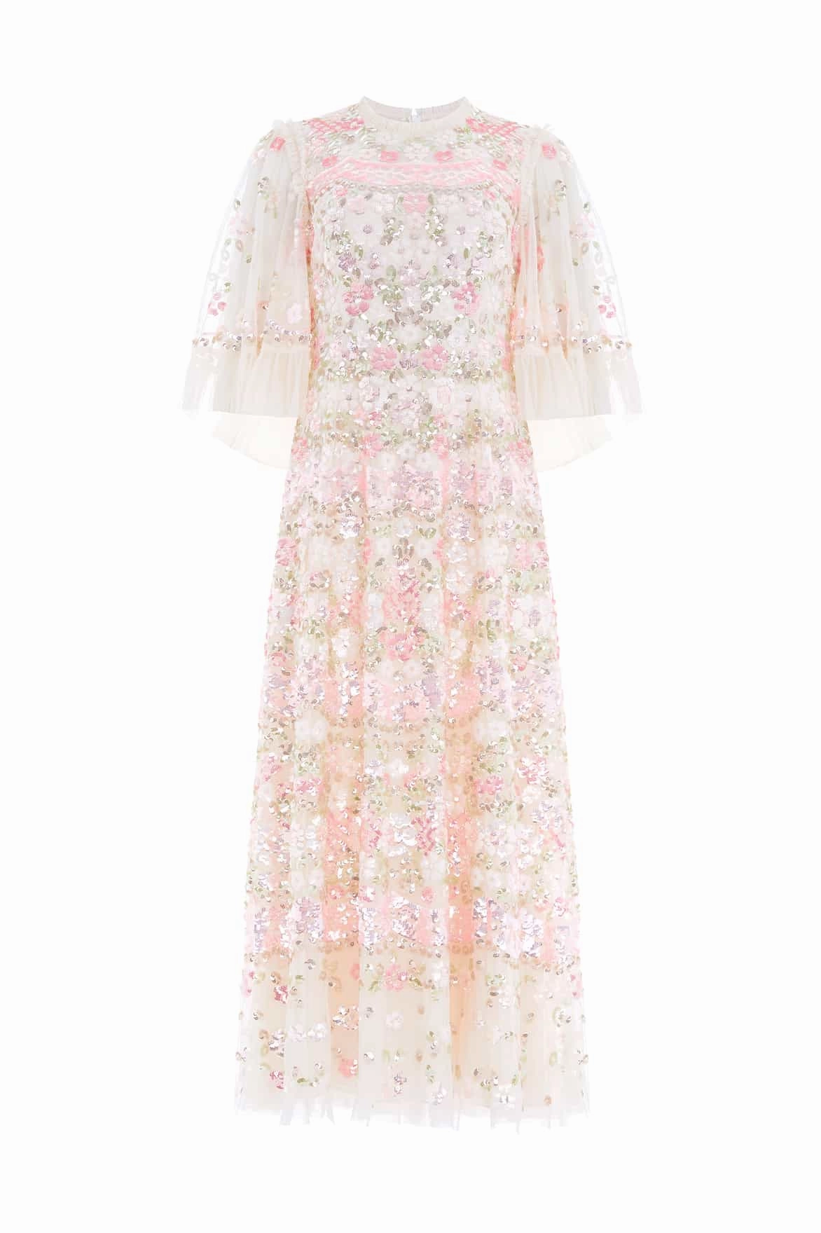 Garden Delight Gloss Ankle Gown Subtle Mood
