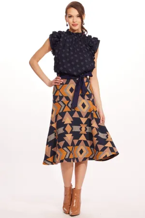 Matching Belt Comfortable Motion Allas Skirt ?C Polygon