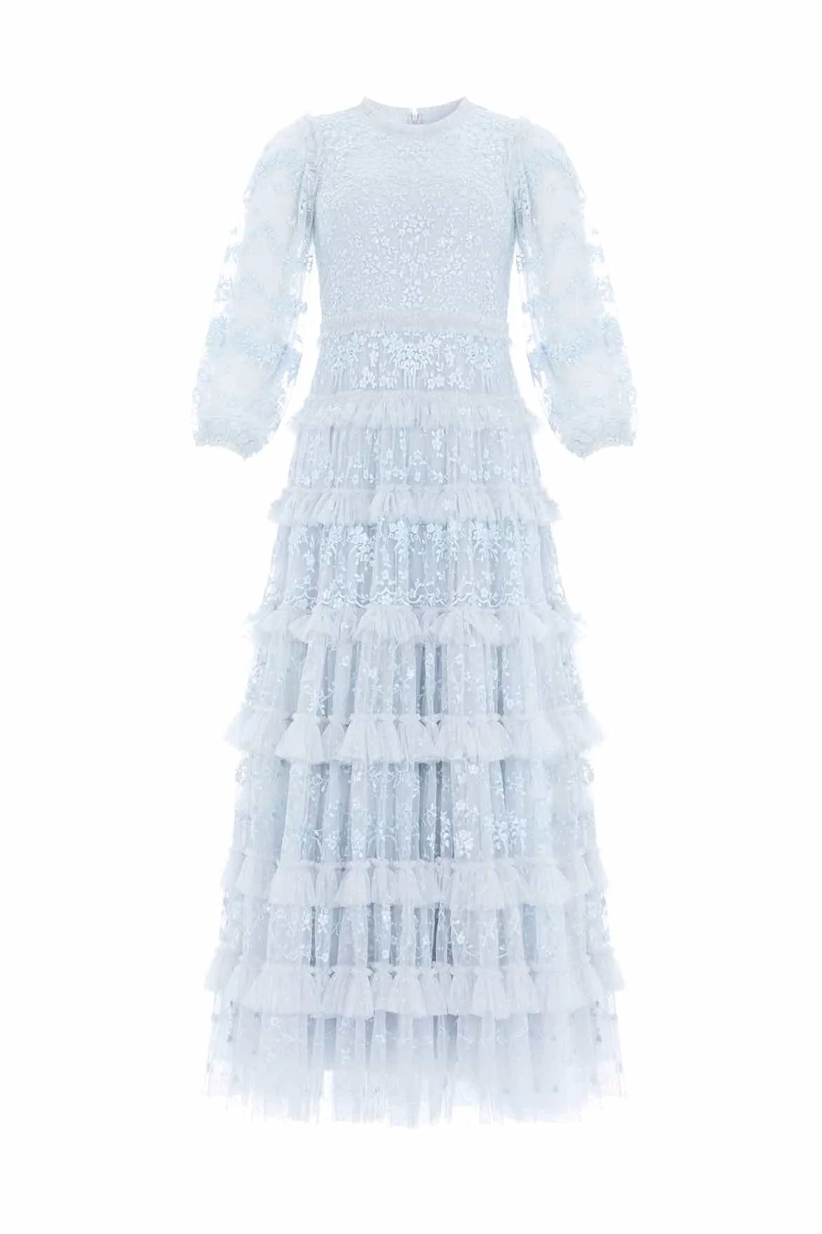 Blossom Lace Ankle Gown Elegant formal outfit LightweightMaterial