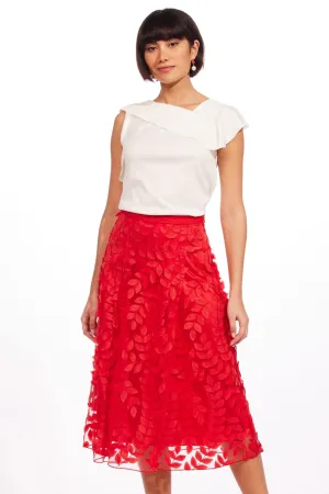 Convertible Style Light Moodboard Amanda Skirt - Red Vine