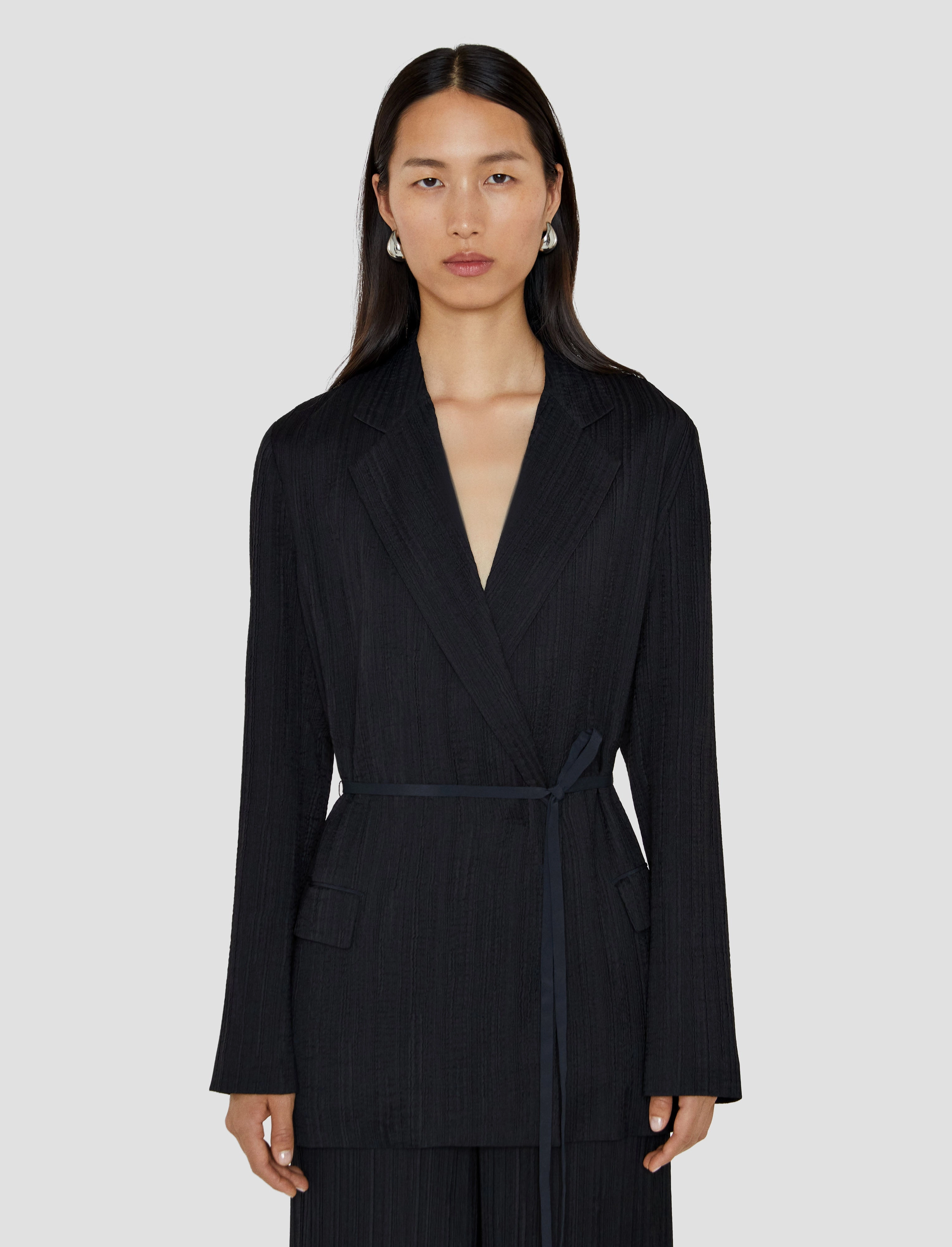Merchandise Compact Packable Amelot Pleat Jacquard Jacket
