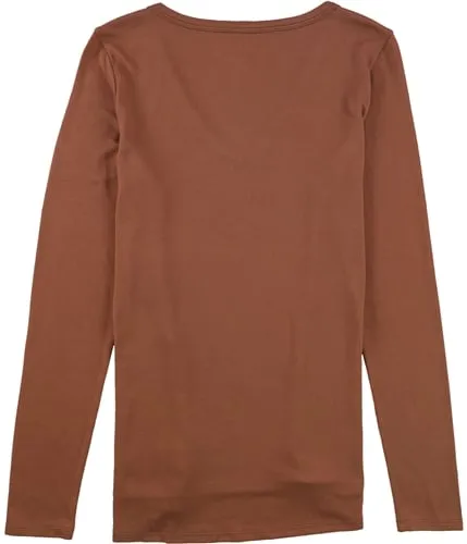 American Eagle Womens Ribbed Solid Pullover Blouse