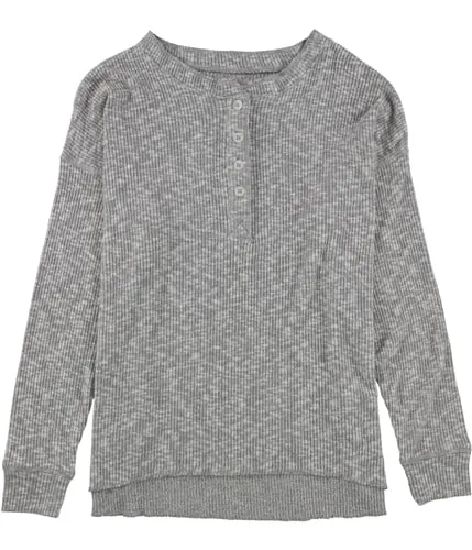 American Eagle Womens Solid Henley Shirt, TW1