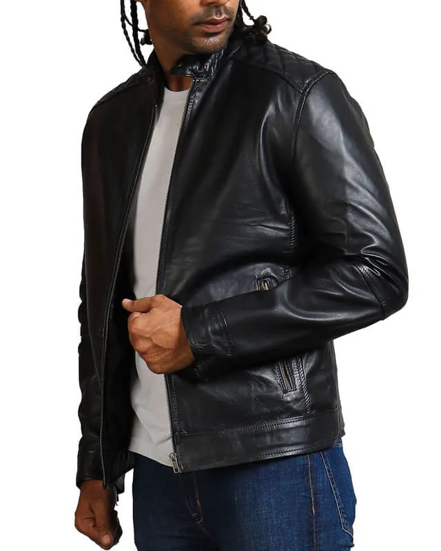American Flag Skull Leather Jacket