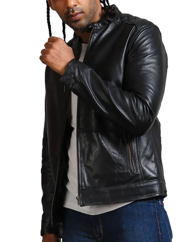 American Flag Skull Leather Jacket