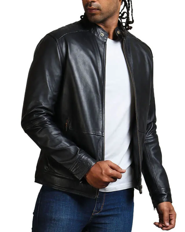 American Flag Skull Leather Jacket