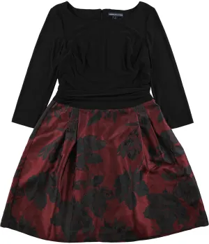 American Living Womens Floral Fit & Flare Dress, TW2