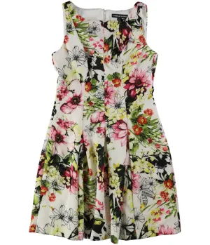 American Living Womens Floral Print Fit & Flare Dress
