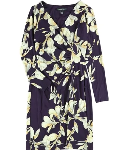 American Living Womens Slim-Fit Sheath Wrap Dress