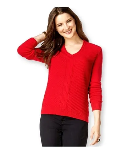 American Living Womens Solid Knit Pullover Sweater, TW2
