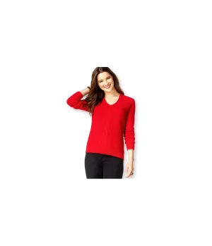 American Living Womens Solid Knit Pullover Sweater, TW2