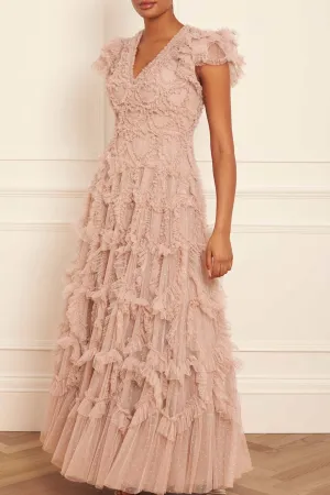 Amorette V-Neck Gown Soft Contour