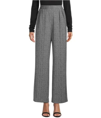 Anne Klein Womens Herringbone Casual Trouser Pants, TW2