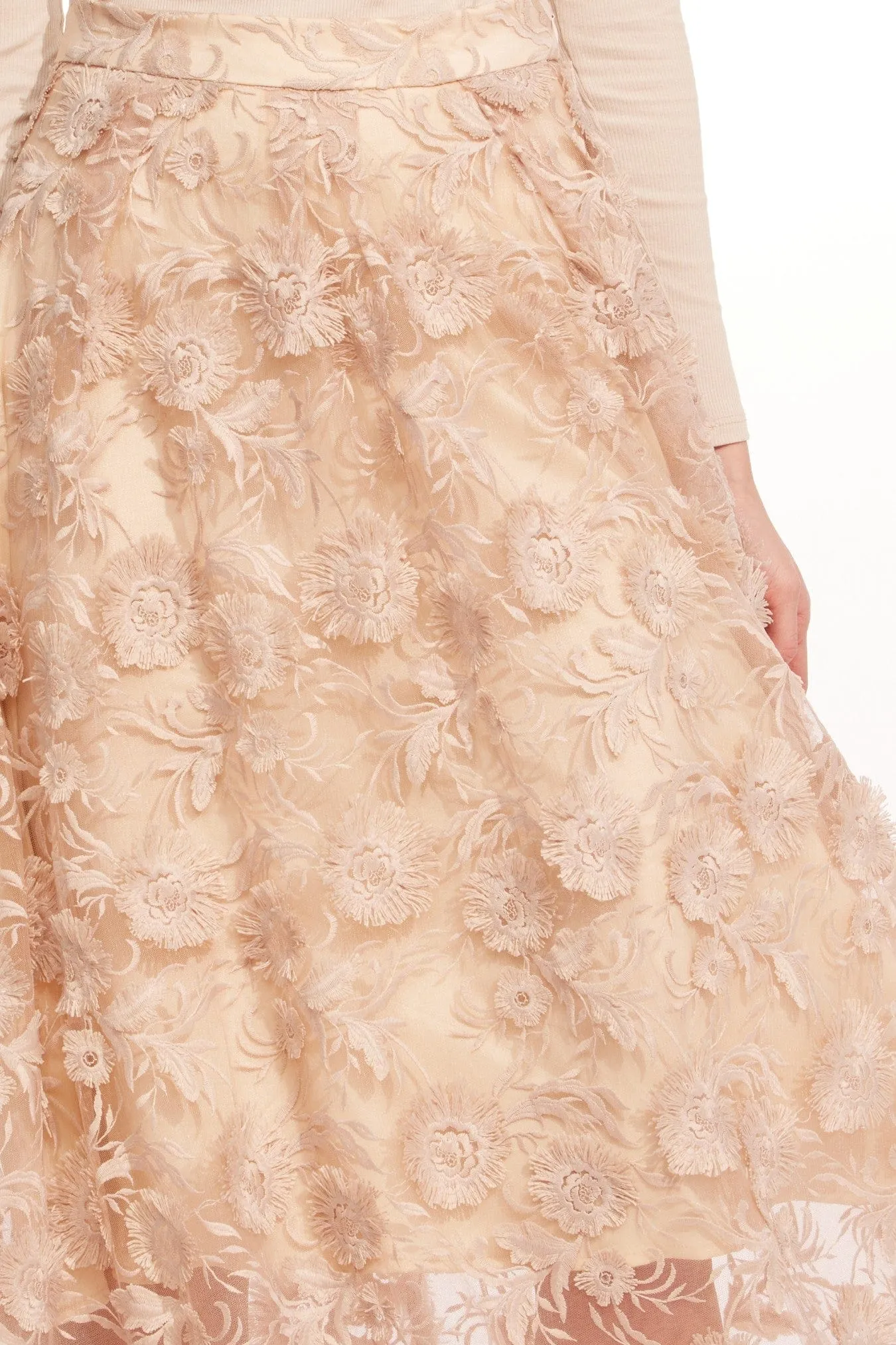 Side Slit Anova Skirt - Bloomsfield