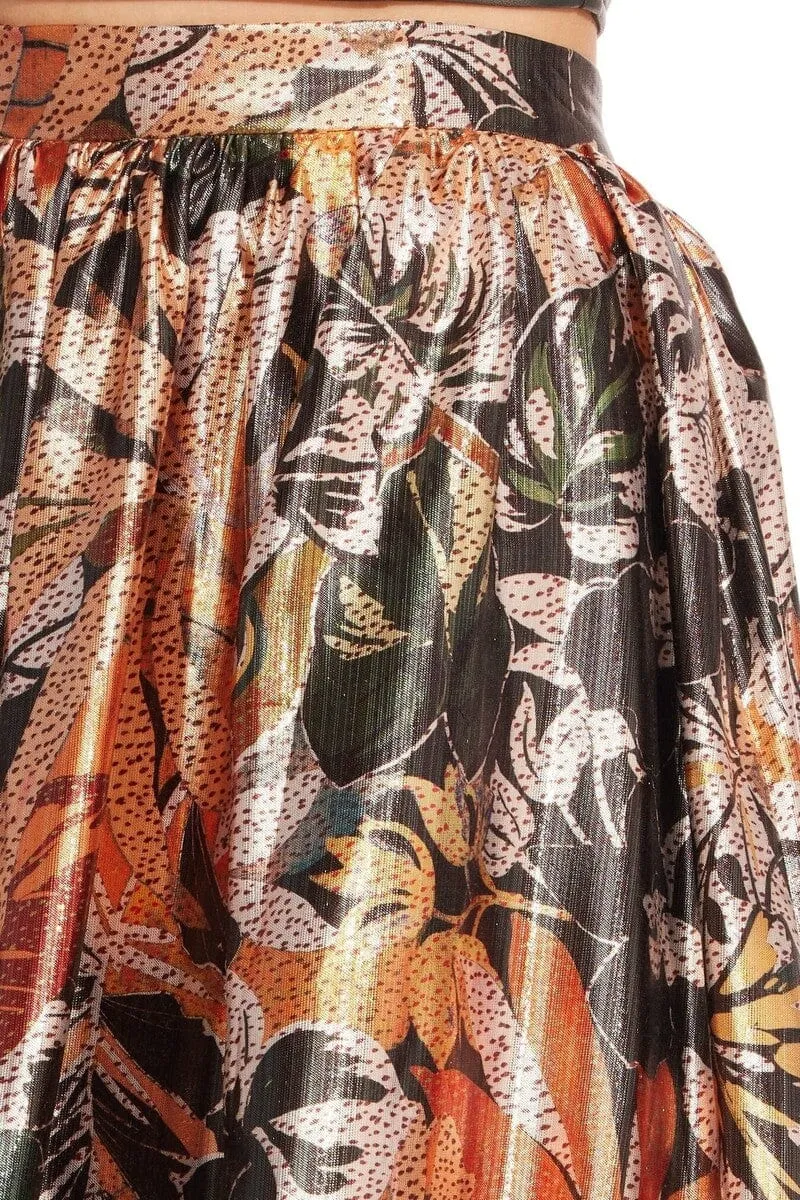 Earth Tones Anova Skirt ?C Glitter Bloom