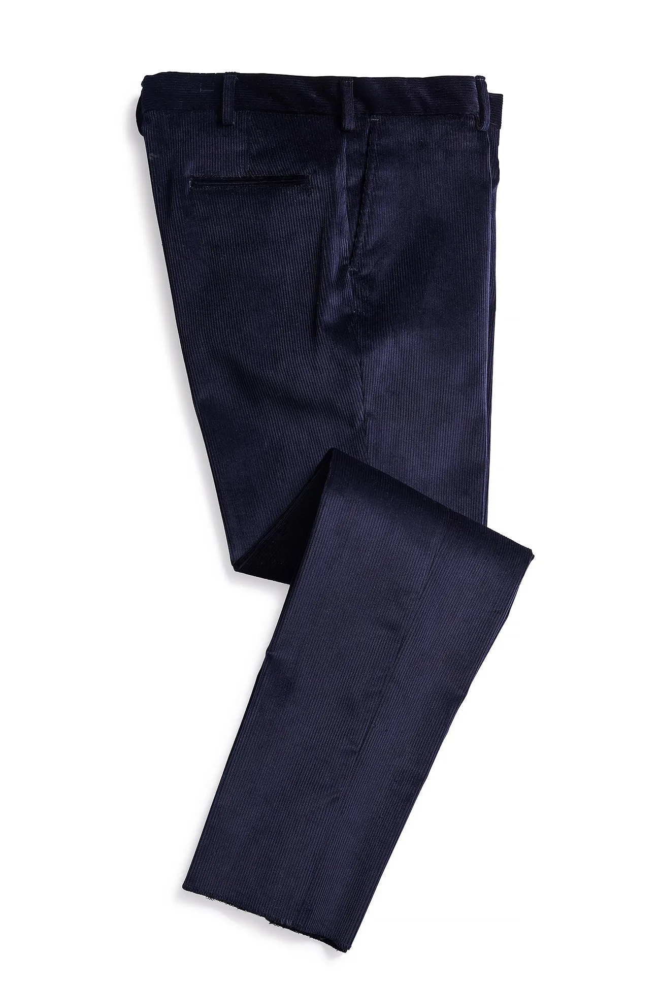 Men's English Stretch Cord Pant Navy Layered Wear