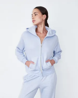 Basic Dress Teddy Fleece Relaxed Zip Up Hoody