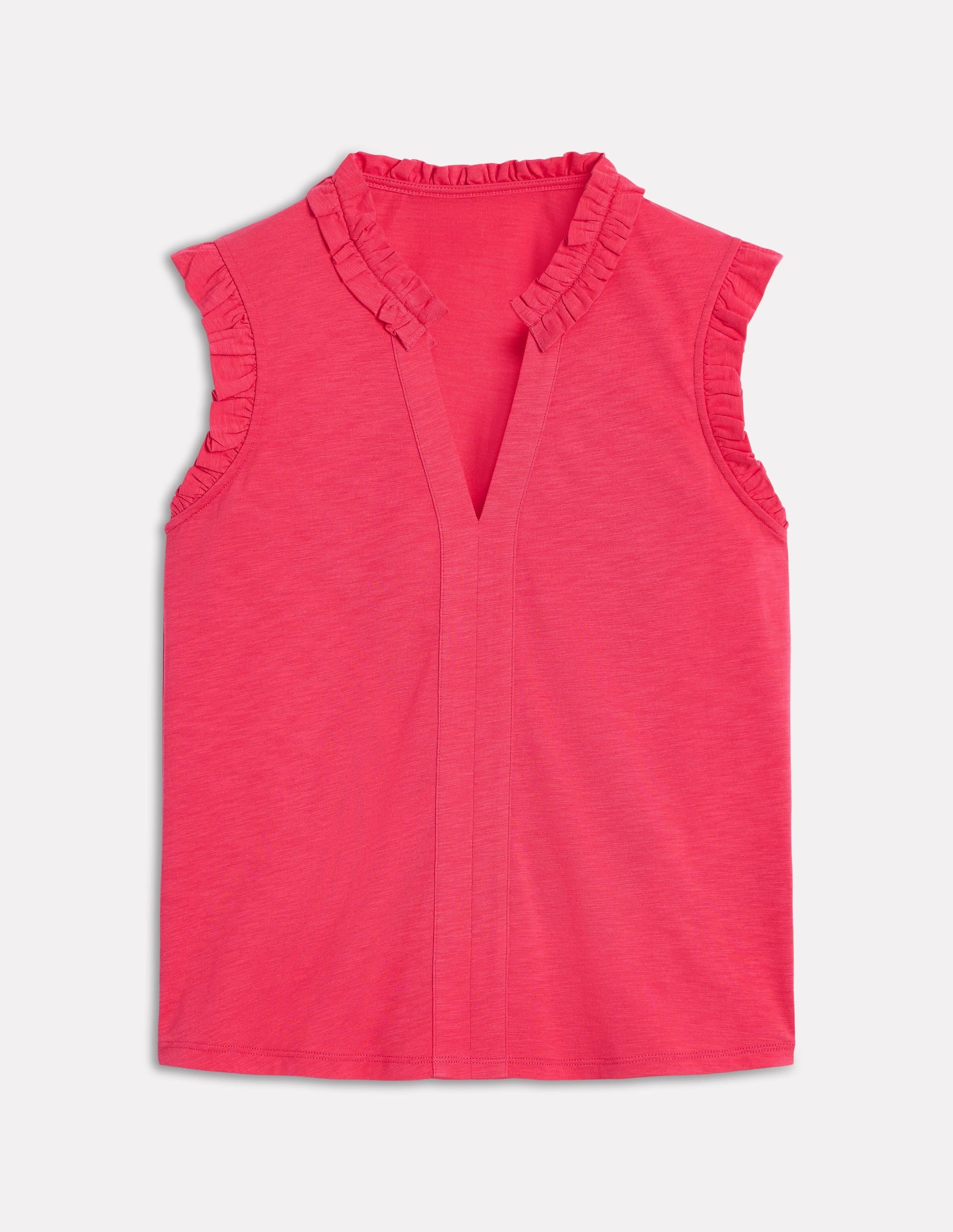 Lola Sleeveless Top-Rethink Pink WrinkleResistantTextile
