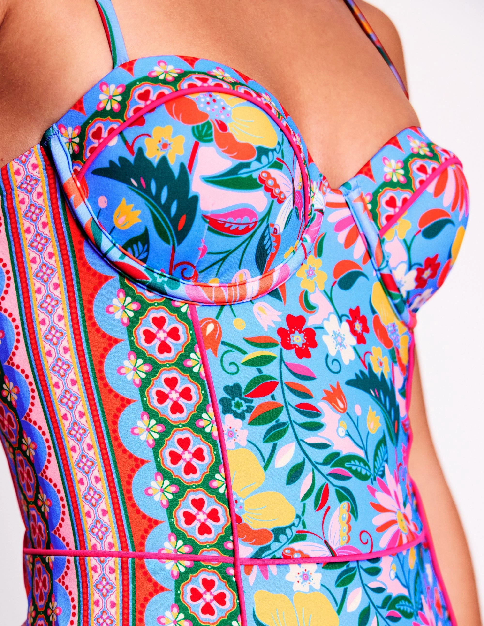 Relaxing Getaway Rhodes Cup-Size Swimsuit-Mazarine Blue, Tigers Paradise