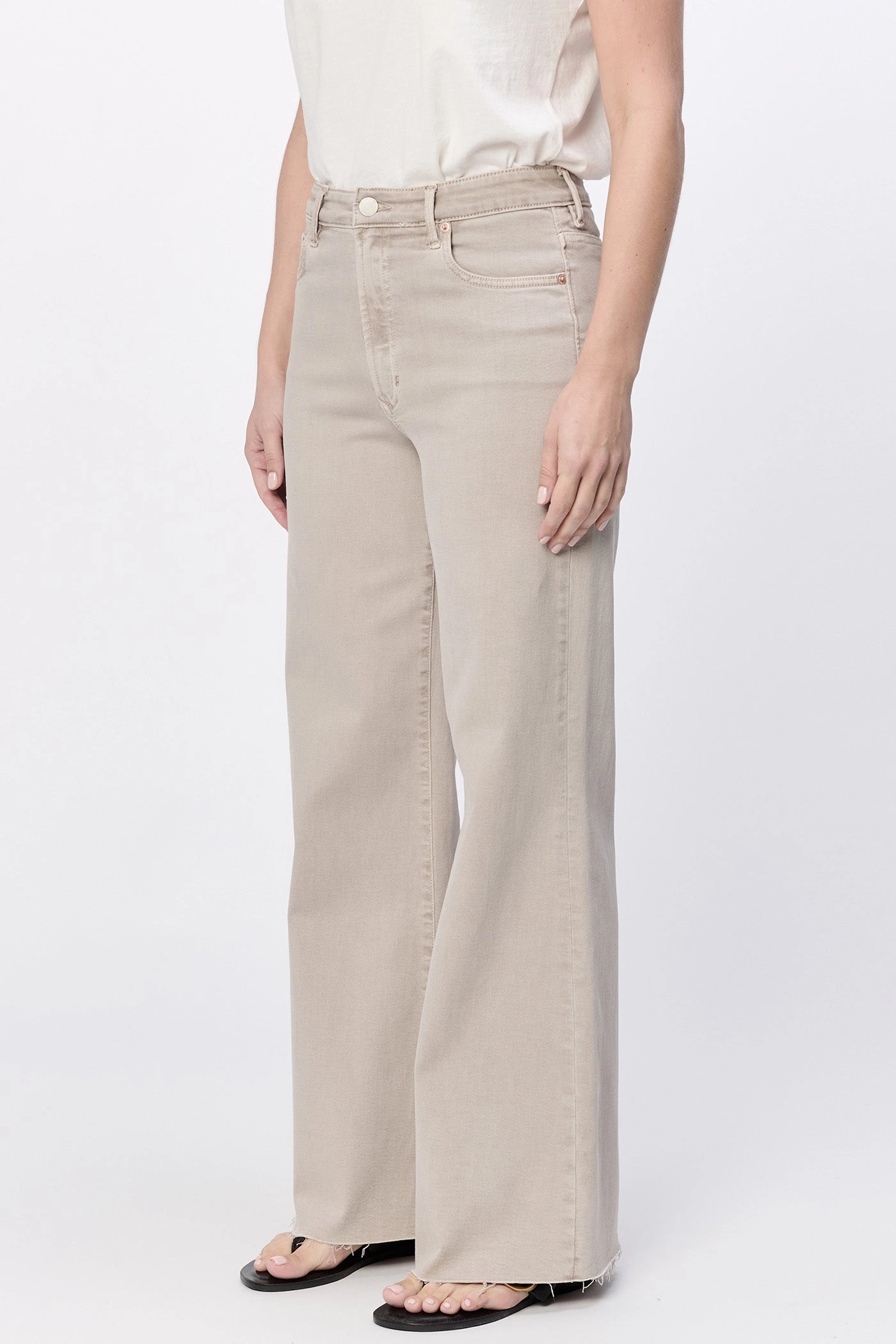 Dear John Fiona Wide Leg Jean in Stone EcoFriendlyDye