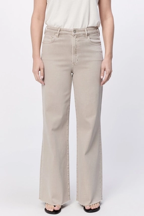 Dear John Fiona Wide Leg Jean in Stone Lightweight Design