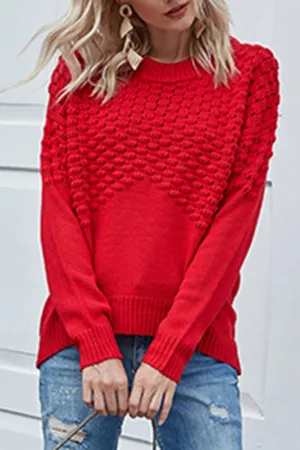 Bold Patterns Breathable Hoodie WOMEN EMBOSSING QUILTED LONG SLEEVE SWEATER