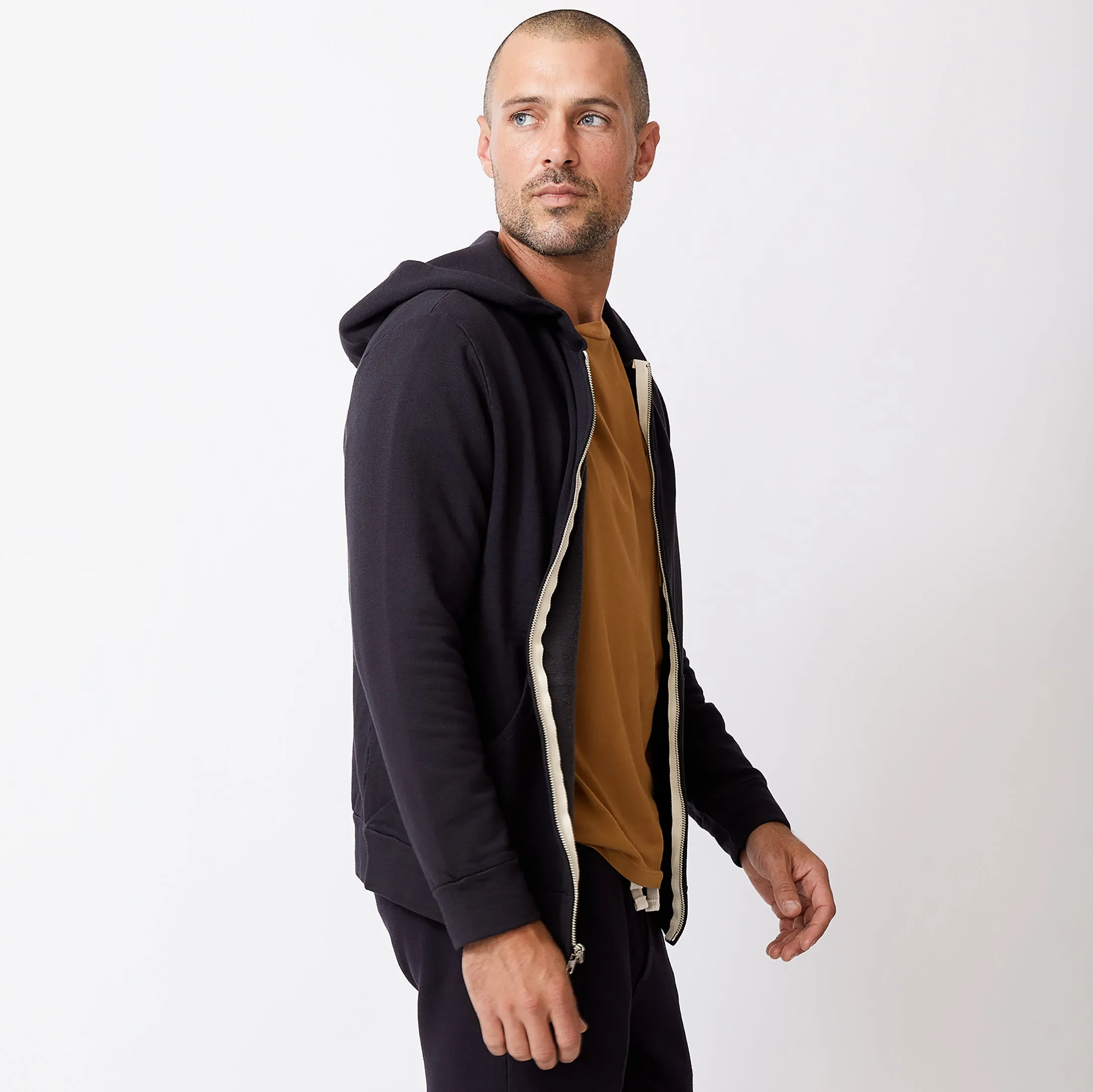 Flexible Shoulder Gusset Supersoft Fleece Zip Up Hoody