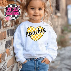 Apaches Heart Valentine Shirt