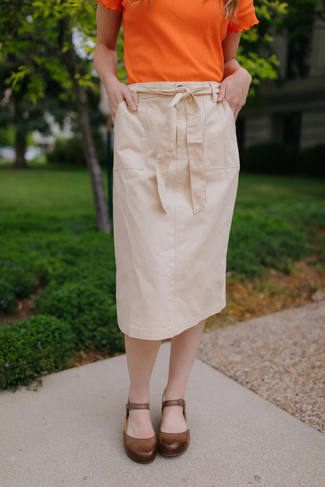 April Skirt Drawstring closure