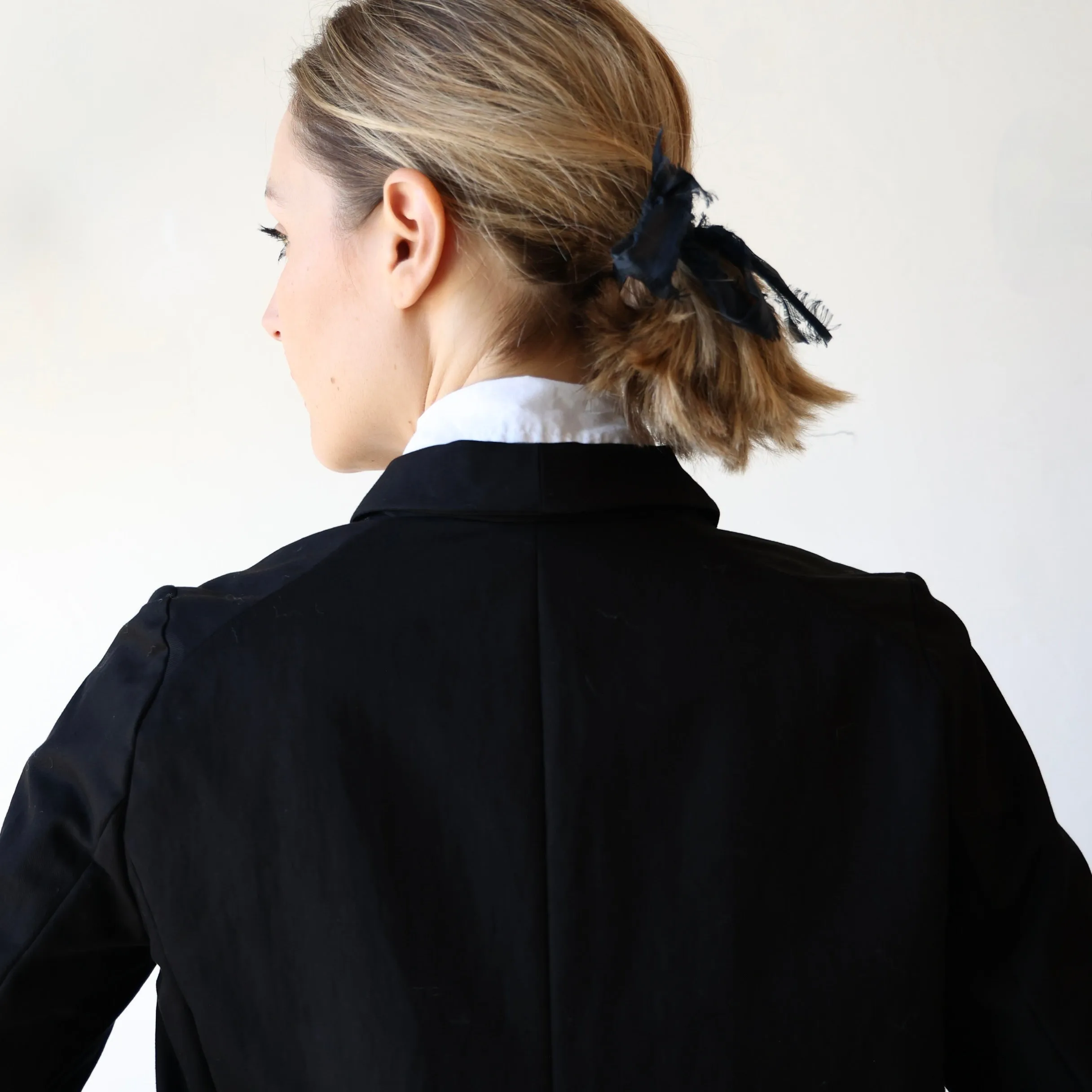 Apuntob Cotton Blend Twill Jacket - Black
