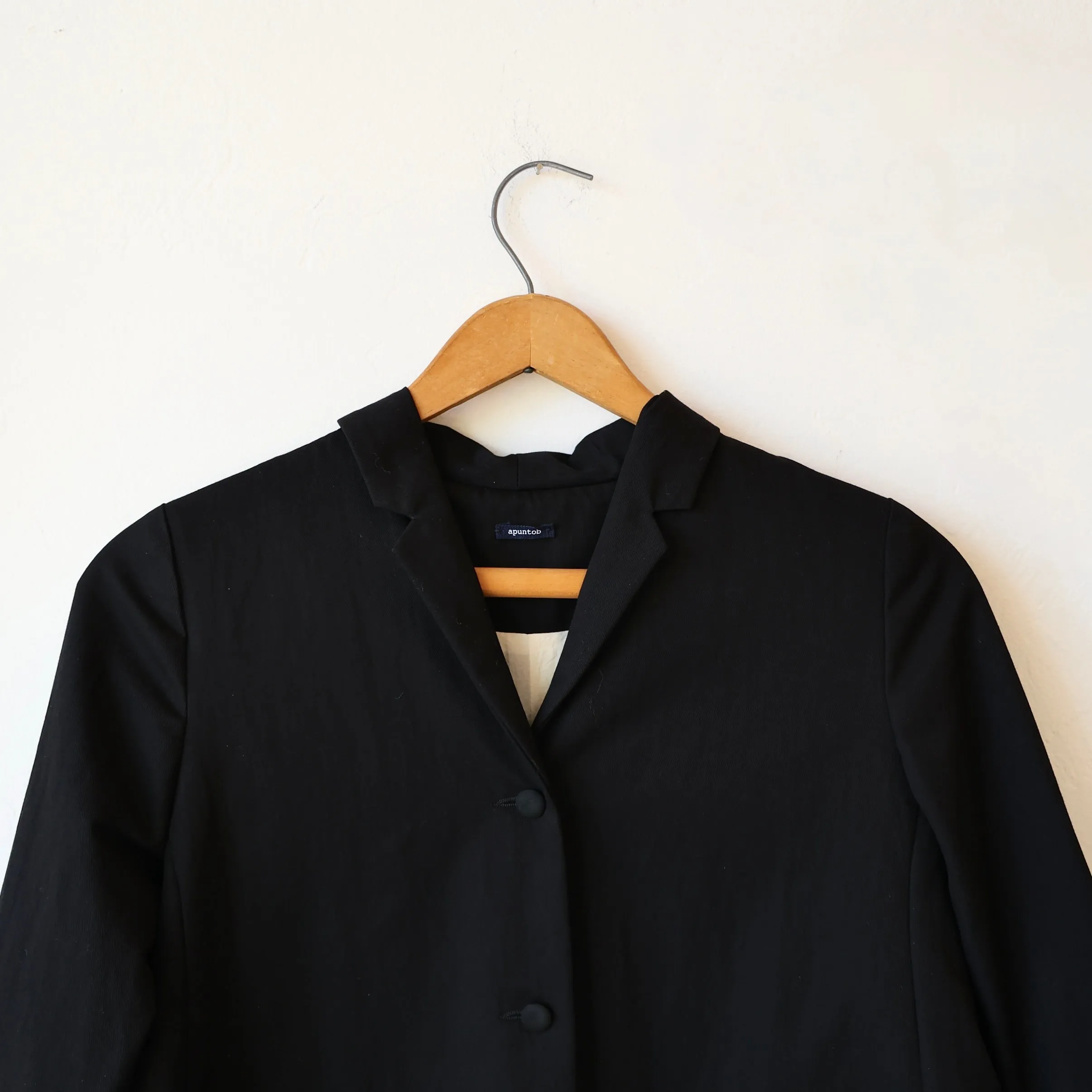Apuntob Cotton Blend Twill Jacket - Black