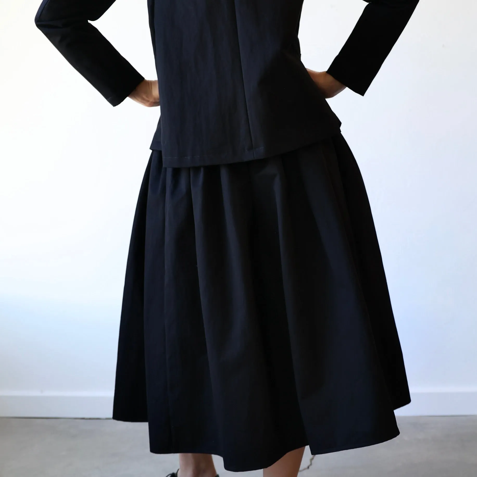 Apuntob Cotton Blend Twill Jacket - Black
