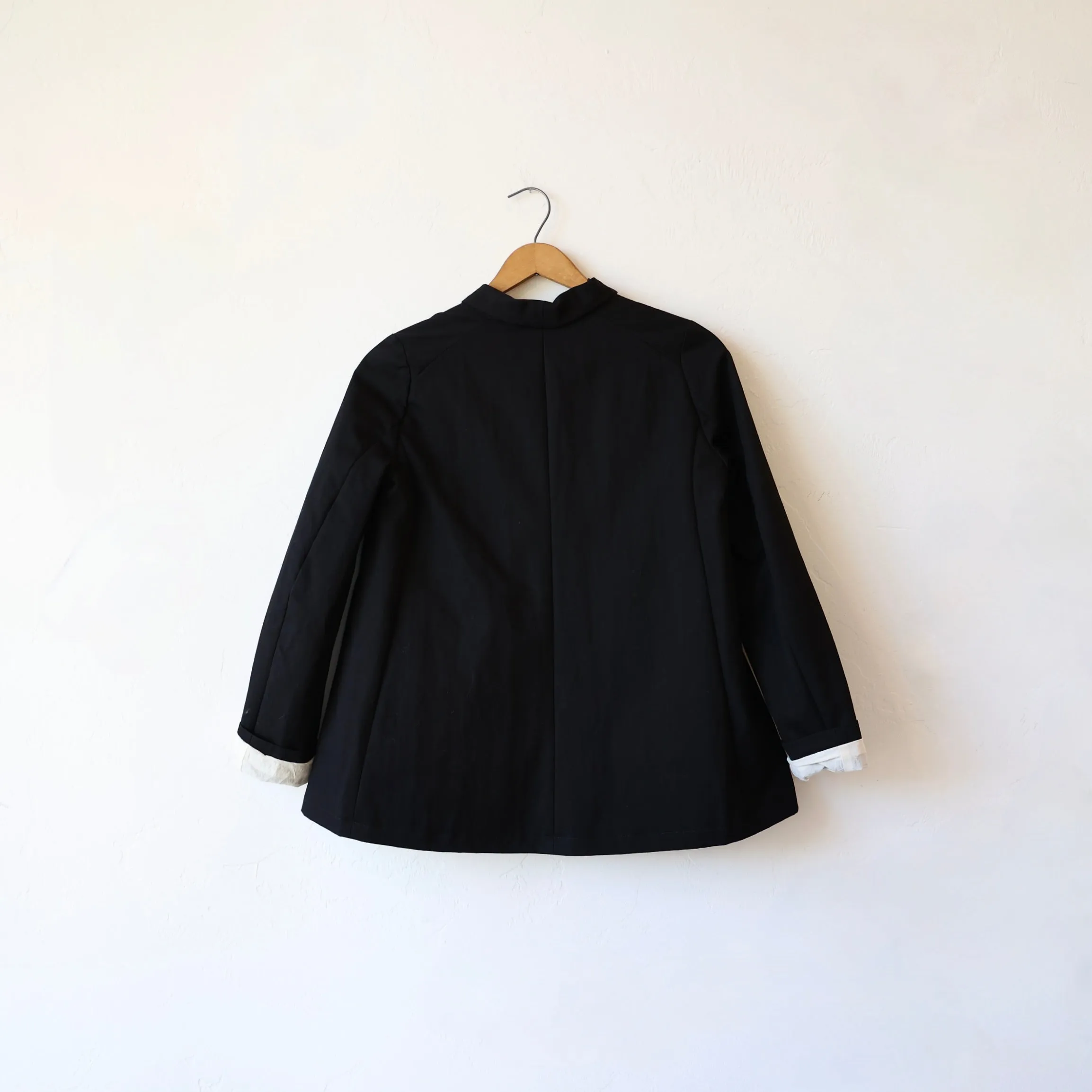 Apuntob Cotton Blend Twill Jacket - Black