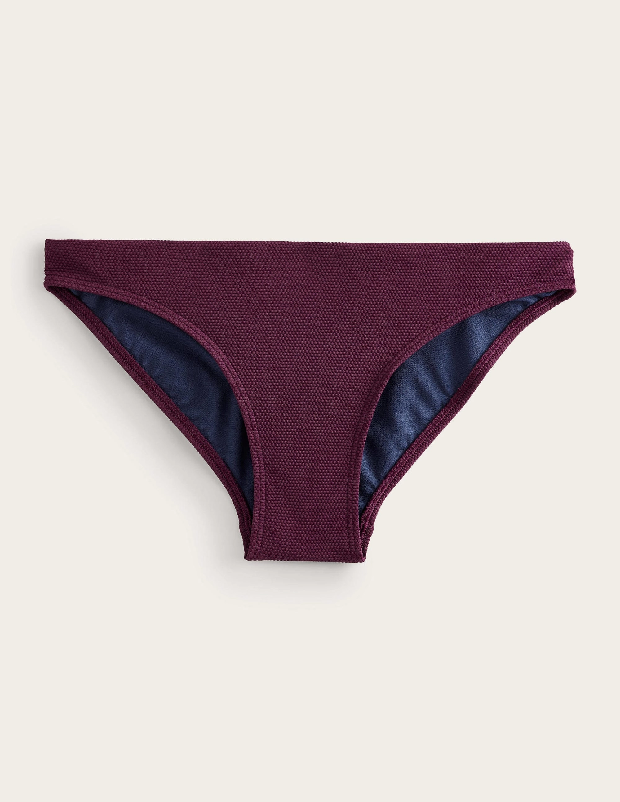 Arezzo Texture Bikini Bottoms-Chockeberry Honeycomb Relaxed-Vibe