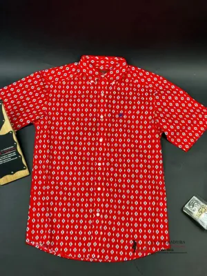 ARIAT DECKER BEACON RED SHIRT SLEEVE SHIRT