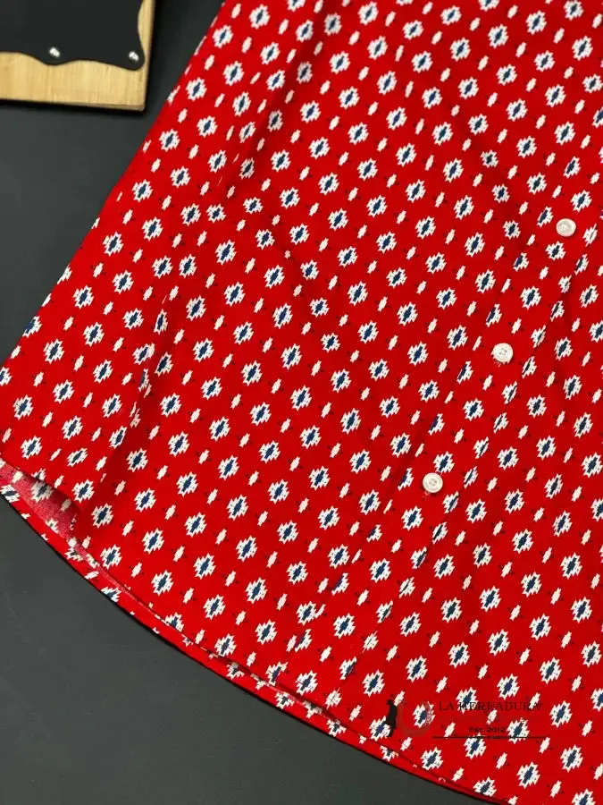 ARIAT DECKER BEACON RED SHIRT SLEEVE SHIRT