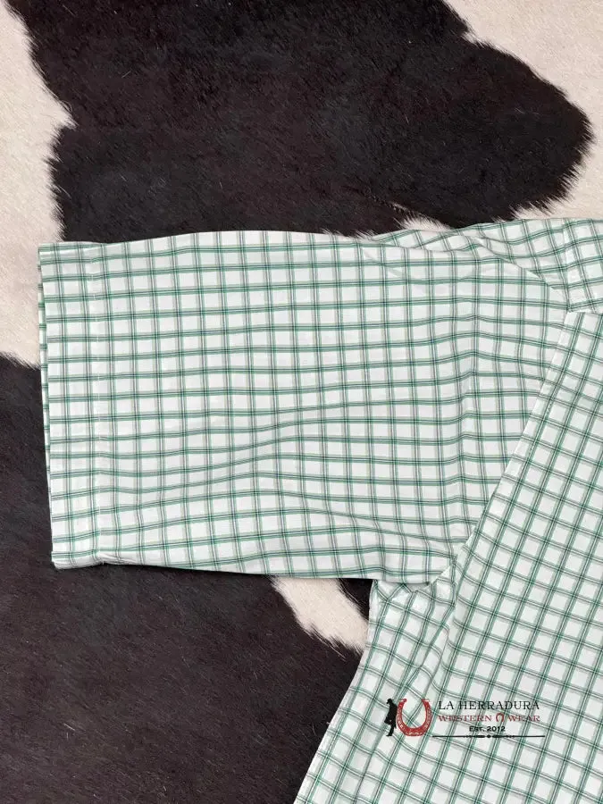 ARIAT PRO DAMIAN WHITE PLAID SHORT SLEEVE SHIRT