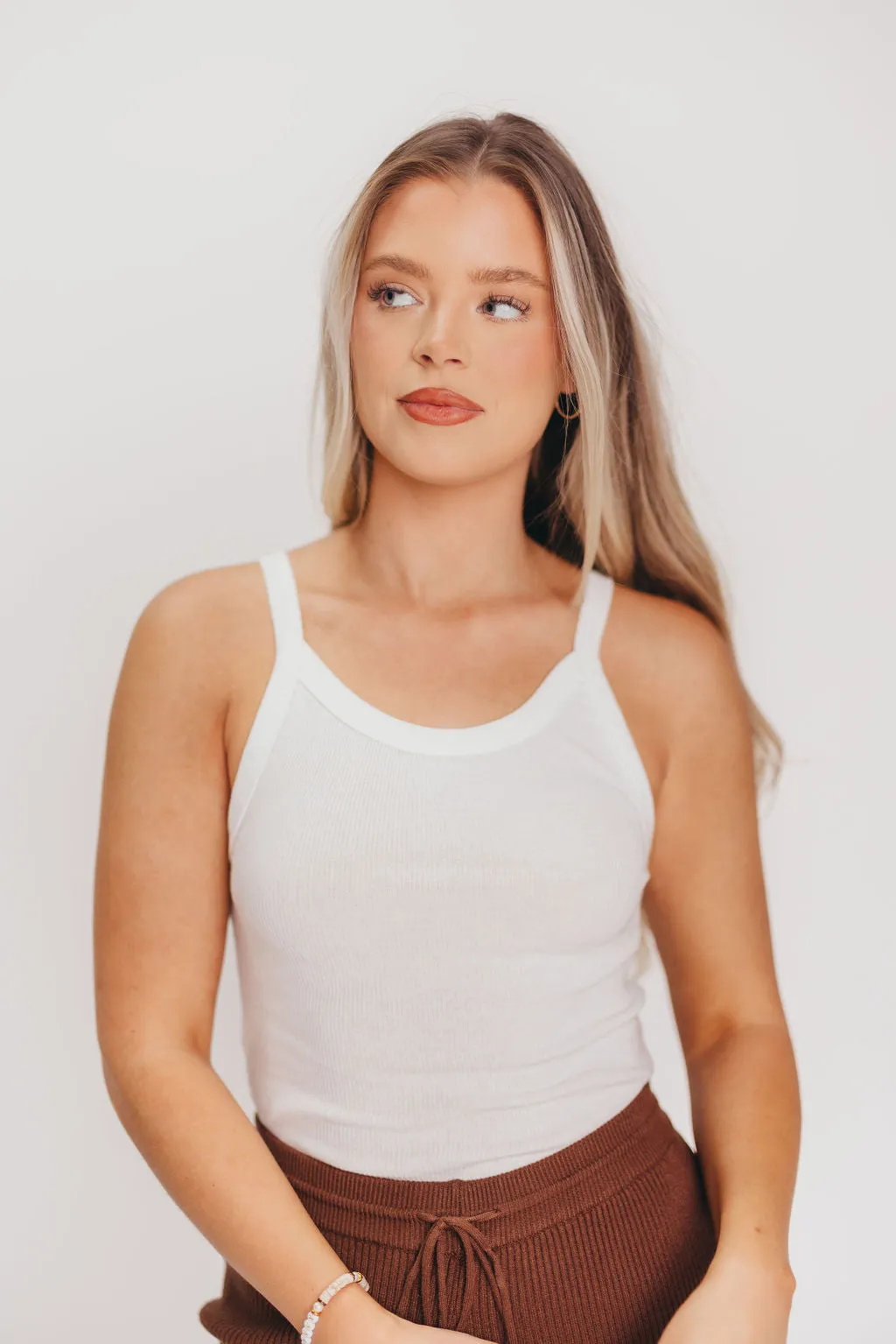 Ariel Organic Cotton Tank in White *Final-Sale* Formal top