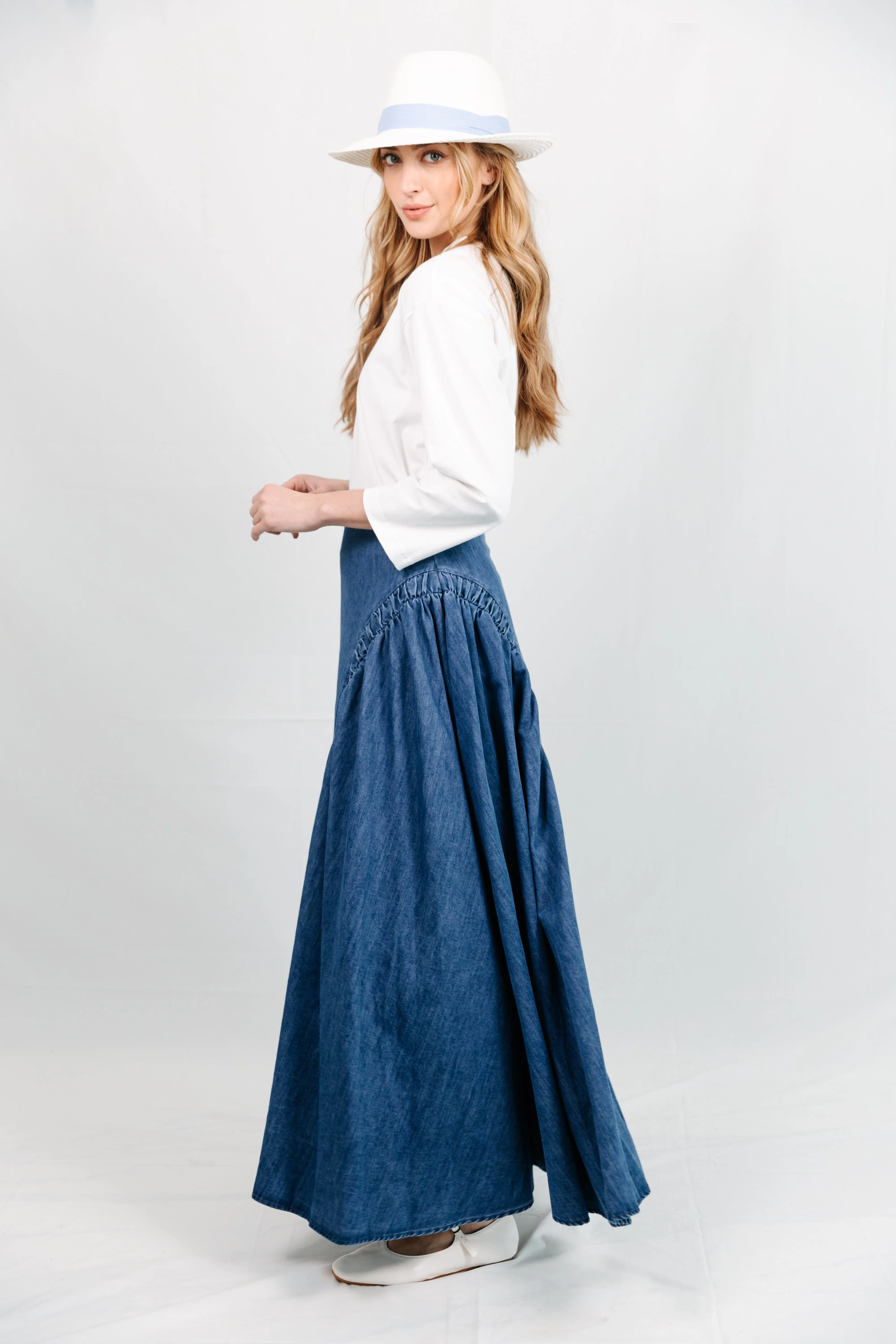 Waist Defining Ariella Denim Skirt