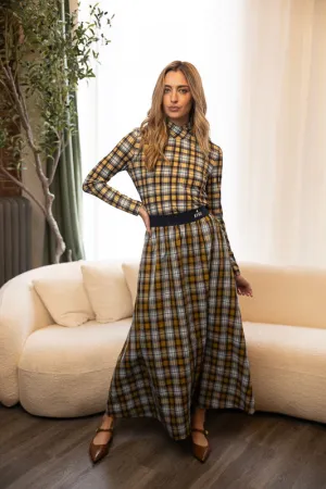 Stylish Finish Calm Mood Ashley Plaid Skirt