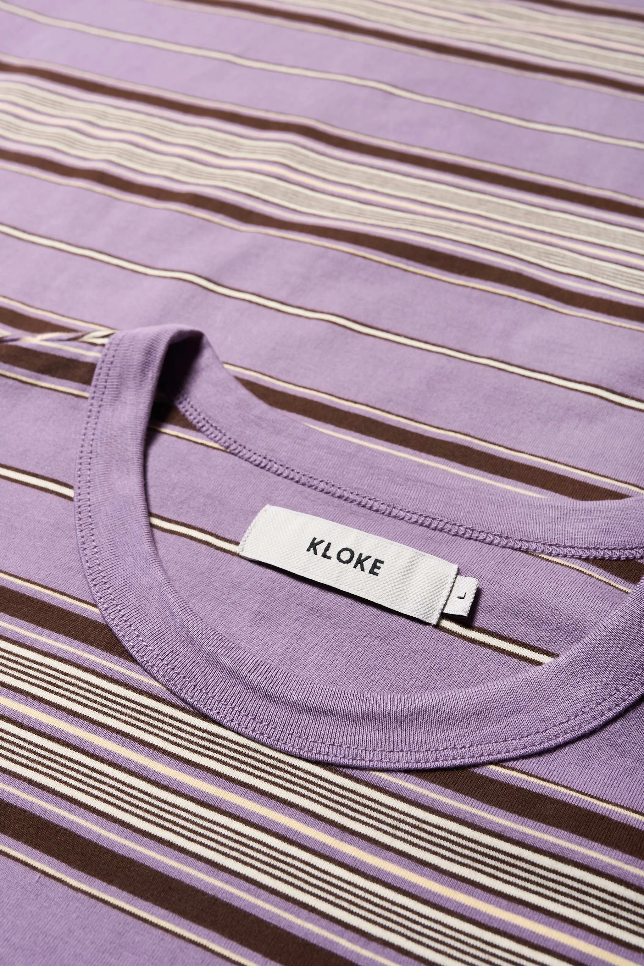 Attain T-Shirt Purple Stripe