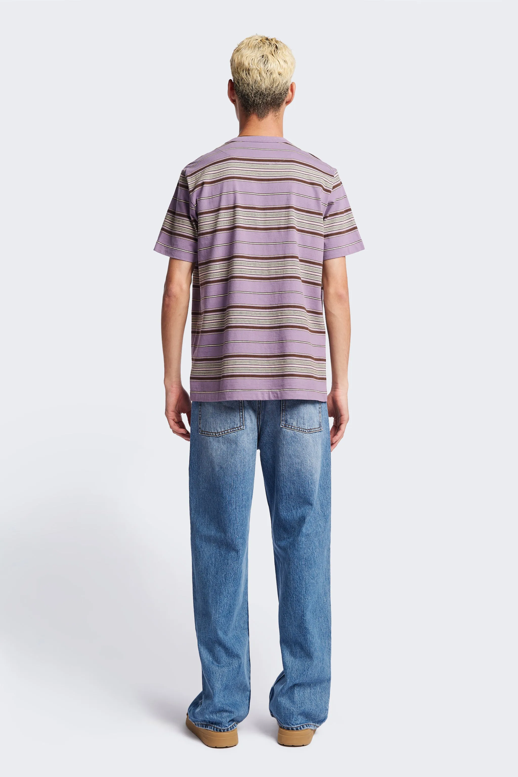Attain T-Shirt Purple Stripe