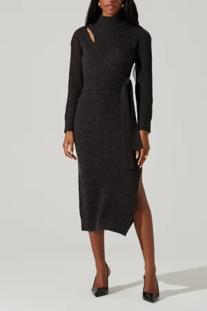 Audree Dress Charcoal Feminine Structure