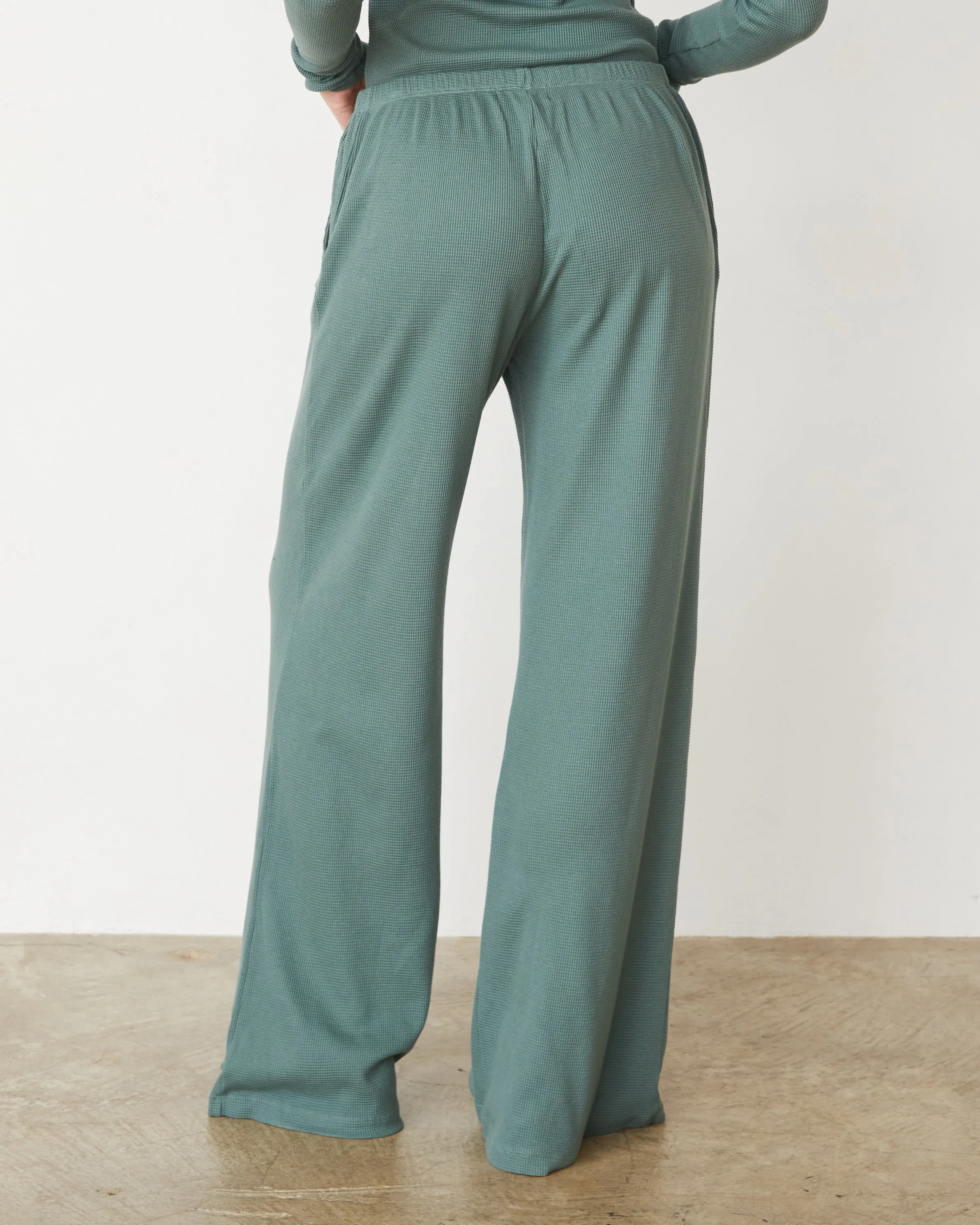 Office Friendly Breathable Weave Fabric Baby Thermal Wide Leg Pant