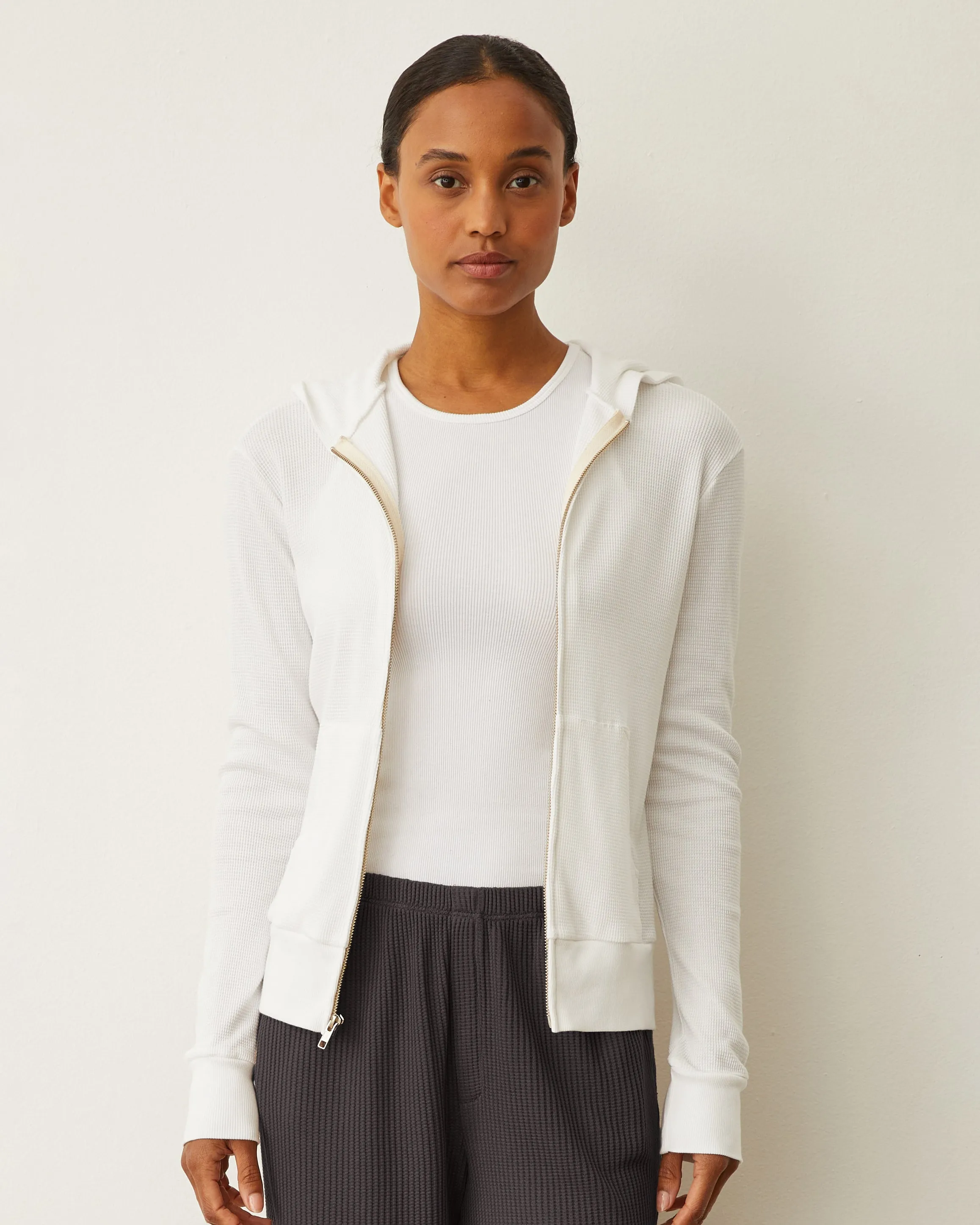 Flexible Fabric Balanced Lines Baby Thermal Zip Up Hoody