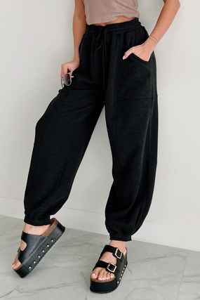 High Mobility Back To The Basics Drawstring Sweatpants (Black)